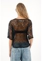 Tennis Camiseta Boxy Fit De Silueta Amplia Negra Para Mujer de Tennis