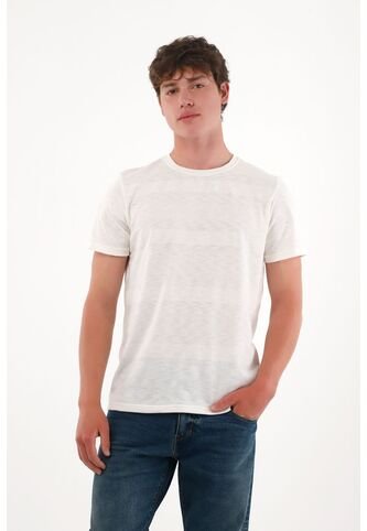 Tennis Camiseta Básica A Rayas Crudo Para Hombre Tennis