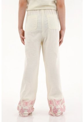 Pantalón Con Estampado De Mariposas Para Niña