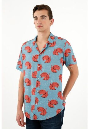 Tennis Camisa Tipo Bowling Para Hombre