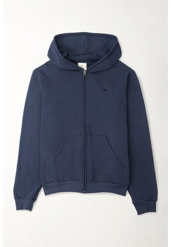 Tennis Buzo Regular Con Capucha Sin Cordones En Algodón Azul Marino Para Hombre Tennis