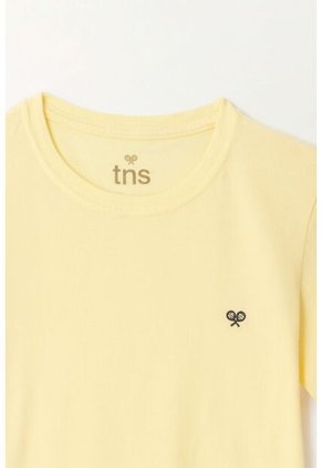 Camiseta Manga Corta Amarilla Para Niño