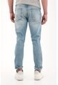 Tennis Jean Skinny Con Desgastes Azul Medio Para Hombre de Tennis