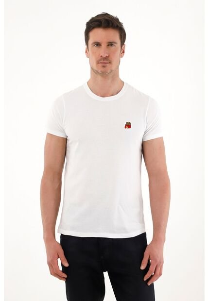 Tennis Camiseta De Manga Corta Blanca Para Hombre