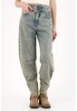 Tennis Jean Slouchy Con Doble Pretina Azul Para Mujer de Tennis