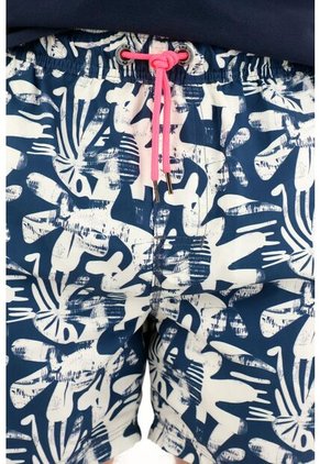 Tennis Pantaloneta De Baño Con Estampado Abstracto Para Hombre