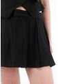 Tennis Falda Corta Con Tablas Negra Para Mujer de Tennis