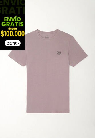Tennis Camiseta Estampada En Espalda Gris Para Hombre Tennis