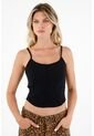 Tennis Camiseta Negra De Tiras Para Mujer de Tennis