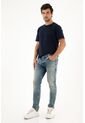 Tennis Jean Skinny Tiro Medio Con Pigmento Blanco Para Hombre de Tennis