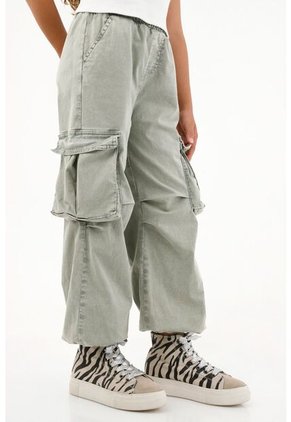 Pantalón Verde Tipo Jogger Para Niña