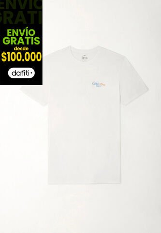 Tennis Camiseta Básica Estampada Blanca Para Hombre Tennis