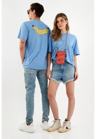 Camiseta Unisex Estampada En Posterior Azul Tennis