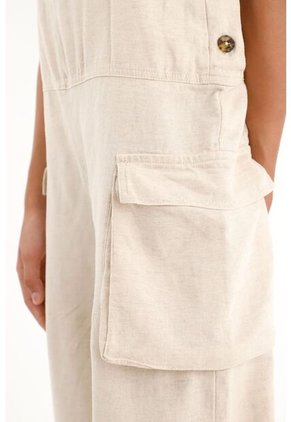 Overall Largo Color Crudo Para Niña