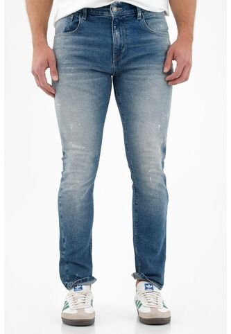 Tennis Jean Nudy Con Arrugas 3D Azul Para Hombre Tennis