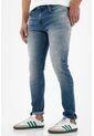 Tennis Jean Nudy Con Arrugas 3D Azul Para Hombre de Tennis