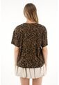 Tennis Camiseta Oversized Estampado Animal Print Para Mujer de Tennis