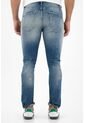 Tennis Jean Nudy Con Arrugas 3D Azul Para Hombre de Tennis