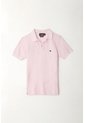 Polo Cuello Tejido Rosada Para Niño de Tennis
