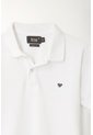 Polo Cuello Tejido Blanca Para Niño de Tennis
