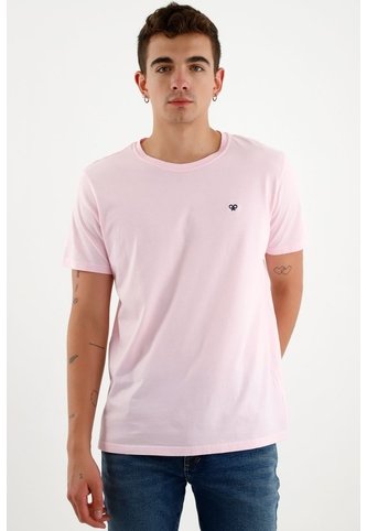 Camiseta Rosada Manga Corta Para Hombre Tshirt Para Hombre Tennis, Fondo Entero ROSADO XXL Tennis