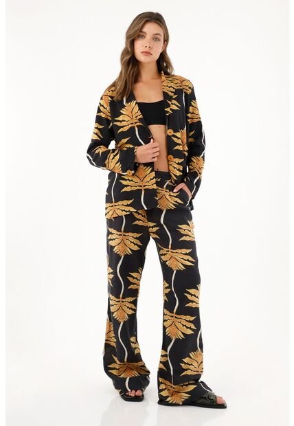 Tennis Pantalón Estampado En 100% Algodón Para Mujer