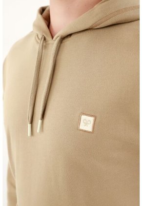 Buzo Crudo Con Capucha Para Hombre