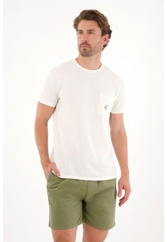 Tennis Camiseta En Tela Con Textura Cruda Para Hombre Tennis