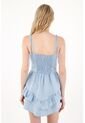 Tennis Vestido Corto Tipo Corsé Azul Para Mujer de Tennis