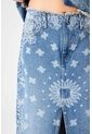 Tennis Falda Larga Con Estampado Paisley En Denim Para Mujer de Tennis