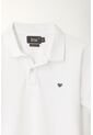 Polo Cuello Tejido Blanca Para Niño de Tennis