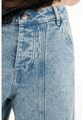 Tennis Jean Horseshoe De Tiro Bajo Azul Claro Para Mujer