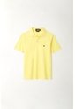 Polo Amarilla Con Raqueta Bordada Para Niño de Tennis