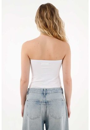 Tennis Body Strapless Blanco Para Mujer