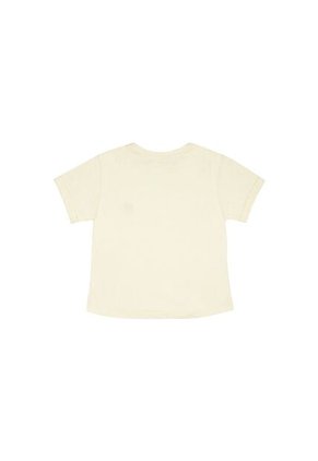 Camiseta Crudo Con Estampado De Tigre Para Niña