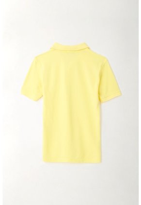 Polo Amarilla Con Raqueta Bordada Para Niño