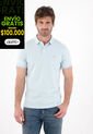 Tennis Polo En Tela Piqué Lycra Azul Para Hombre de Tennis