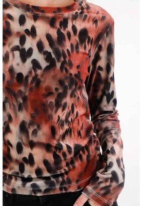 Tennis Camiseta Cuello Redondo Café Para Mujer