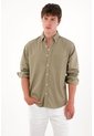 Tennis Camisa Manga Larga Con Bolsillo Verde Para Hombre de Tennis