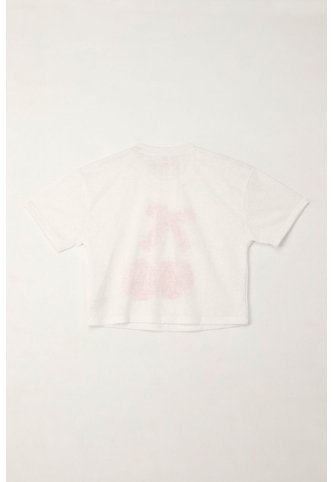 Camiseta Básica Con Estampado De Cerezas Crudo Para Niña Tennis