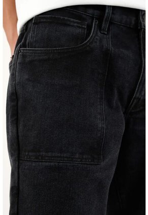 Bermuda Nudy Negra Para Hombre