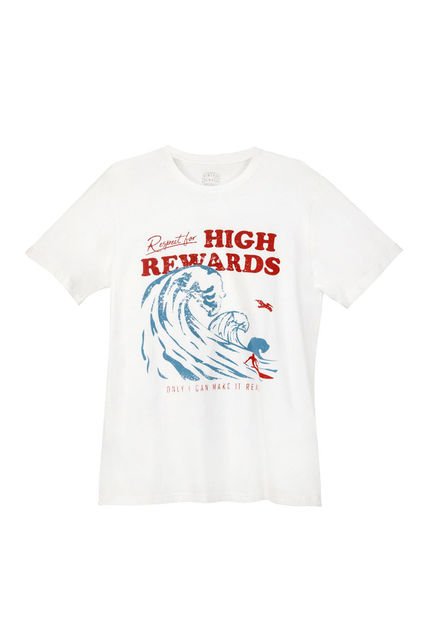 Camiseta Manga Corta Blanca Para Hombre