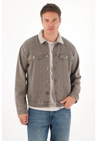Tennis Chaqueta Tipo Trucker En Denim Gris Para Hombre Tennis