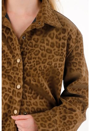 Tennis Chaqueta Con Diseño Animal Print A Tono Para Mujer