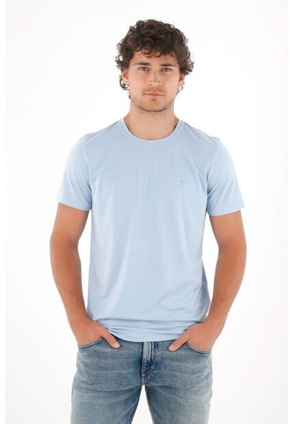 Tennis Camiseta Con Estampado En Espalda Azul Para Hombre