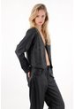 Tennis Chaqueta En Cuero Sintético Negra De Silueta Amplia Para Mujer de Tennis