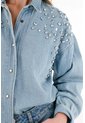 Tennis Chaqueta En Denim Con Apliques Brillantes Para Mujer de Tennis