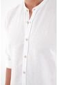 Camisa Blanca En 100% Lino Para Hombre de Tennis