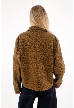 Tennis Chaqueta Con Diseño Animal Print A Tono Para Mujer