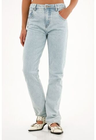 Tennis Jean Recto Tiro Alto Con Tela Especial Para Mujer Tennis